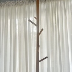 ポールハンガー コートハンガー 木製 ハンガーラック　の画像