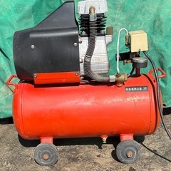 エアコンプレッサー　エアーコンプレッサー　EARTHMAN アースマン AC-250Z 100V タンク容量25L エアーツール　動作品の画像