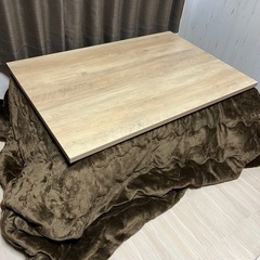 美品 ニトリ リビングこたつ かけ布団 の画像