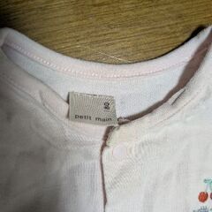 プティマイン　ベビーロンパース2点　80の画像