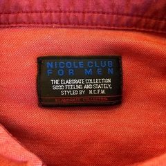 M2511-102 NICOLE CLUB FOR MEN ボタン シャツ 半袖 サイズ50 使用感有りの画像