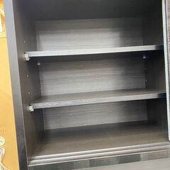 ジ461/ キッチンボード 食器棚 収納棚 ブラック 組み合わせ セパレート 入江木工の画像