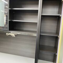 ジ461/ キッチンボード 食器棚 収納棚 ブラック 組み合わせ セパレート 入江木工の画像