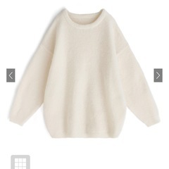 モヘヤタッチオーバーニットトップスの画像