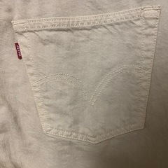 【Y00054】Levi's（リーバイス）501　カラーデニムパンツ　アンクルパンツ　テーパードパンツ　　W32 L32　※9分丈の画像