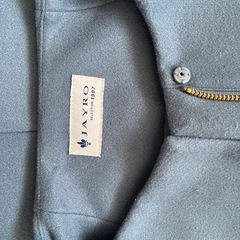 ノーカラーコート　ブルーの画像