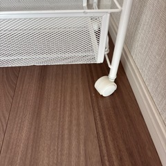 キッチンラック　ホワイト　棚キッチンワゴンの画像