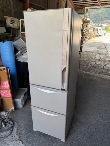 日立 HITACHI 冷凍冷蔵庫 まんなか野菜タイプ 真空チルド （315L・左開き） 3ドア ライトブラウン R-K320FVL T