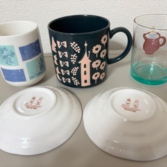 ムーミンコップ・小皿セットの画像