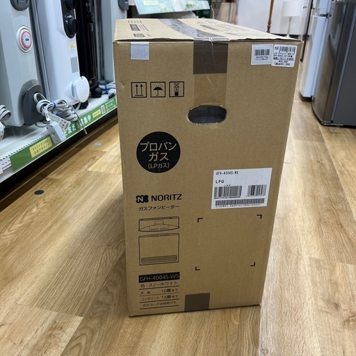 NORITZ ノーリツ ガスファンヒーター GFH-4004S 2017年製 未使用品 出力4.0kw LPG仕様　 季節家電 ガスフ