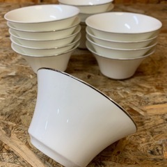 C(7666)直接引き取り限定 ノリタケ 白磁器 ミニボウル 15個セット サラダボール 食器 Noritake 大阪の画像