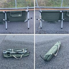 J7P2397 WILD-1 ワイルドワン ベッド アルミ アウトドア 簡易ベッド 仮眠 キャンプ コンパクト 折りたたみ レジャーの画像