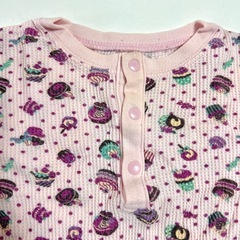 SKIP LAND スイーツ カップケーキ柄ロンパース 70サイズの画像