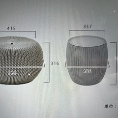 ガーデンチェア&テーブルの画像