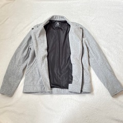 美品　BEAMS HEART ビームスハート ダブルライダース風デザイン　グレー　ジャケットの画像