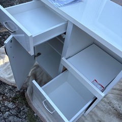 ニトリ　食器棚　キッチンカウンター　奥40x幅80x高82の画像