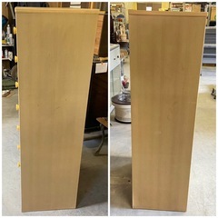 昭和レトロ　タンス　レトロポップ　花柄　グリーン　中古品　　高さ約133cmの画像