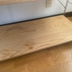 無印良品 ステンレス ユニットシェルフ オーク材 棚 ワイド 中の画像