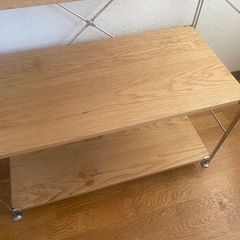 無印良品 ステンレス ユニットシェルフ オーク材 棚 ワイド 中の画像