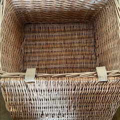 ラタン 籐 バスケット 2個の画像