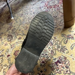 ロングブーツ 黒 キッズ 19cmの画像