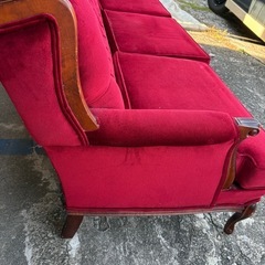 ロココ調ソファ　3P　の画像