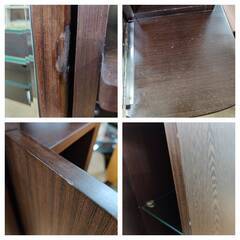 【愛品倶楽部柏店】丸藤 イス付き姿見 テーブル面可動 リベラル 唐木系高級材「ウエンジ」を使用の画像