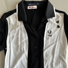 白黒襟付きミニワンピース　FRED PERRY フレッドペリーの画像