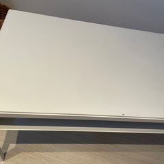 IKEA ローデスク　グレー×ホワイト　リバーシブル　中古ですの画像