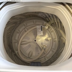 東♪#410 動作品 Panasonic 洗濯機 5.0kg NA-F50B10 2017年製 ホワイト の画像