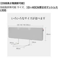 ベットフェンス 幅180センチの画像