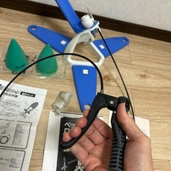 ペットボトルロケット発射台と取説、資料の画像