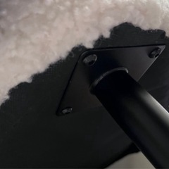 出品間もなく終了します！ 海外チェア 1人掛け ソファ おしゃれ ハイバック 白 ボアの画像