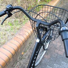 中古自転車 IBERIS ママチャリ 自転車 6段変速 26インチ LEDライト ブラック 通勤 通学 近所のお出掛けなどにの画像