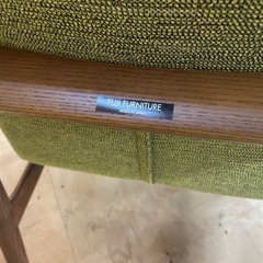 110703 1人掛けソファ椅子イスグリーンの画像