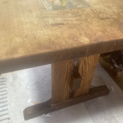 ダイニングテーブル 　天然木目  センターテーブルの画像