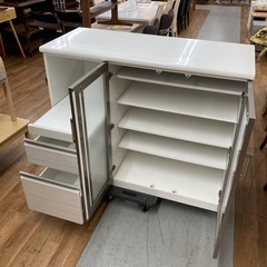 ジモティー限定価格！S730 ⭐ NITORI ニトリキッチンカウンター ポスティア120 幅120.5cm USEDの画像