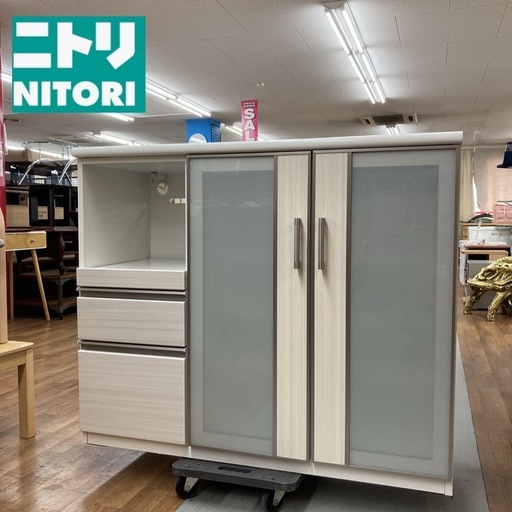 ジモティー限定価格！S730 ⭐ NITORI ニトリキッチンカウンター ポスティア120 幅120.5cm USED