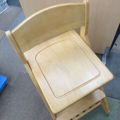 ニトリ 学習イス チェア 学習チェア 高さ調節 XS-15 座面高430-530㎝ ガクシュウイス 天然木 札幌 北20条店の画像