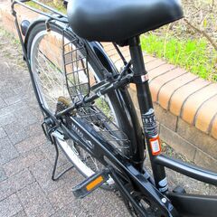 中古自転車 IBERIS ママチャリ 自転車 6段変速 26インチ LEDライト ブラック 通勤 通学 近所のお出掛けなどにの画像