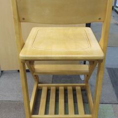 ニトリ 学習イス チェア 学習チェア 高さ調節 XS-15 座面高430-530㎝ ガクシュウイス 天然木 札幌 北20条店の画像