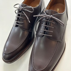 未使用箱付REGALリーガルビジネスシューズドレスシューズ外羽根Uチップ革靴紐靴レースアップシューズ男性用紳士靴メンズ日本製焦げ茶の画像