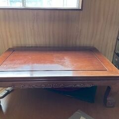 マルニ家具一式、マホガニー調家具、座卓の画像