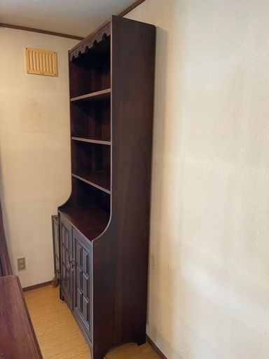 マルニ家具一式、マホガニー調家具、座卓