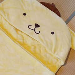 ポムポムプリン　足入れ毛布の画像