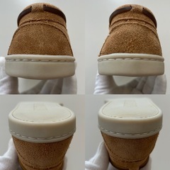 ミネトンカレディースシューズスエードモカシンシューズローファースリッポンシューズ婦人靴女性用7約24.0茶色MINNETONKAの画像