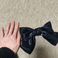 リボンのバレッタの画像