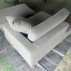 【現金可】ポケットコイルソファー グレー コンパクトの画像