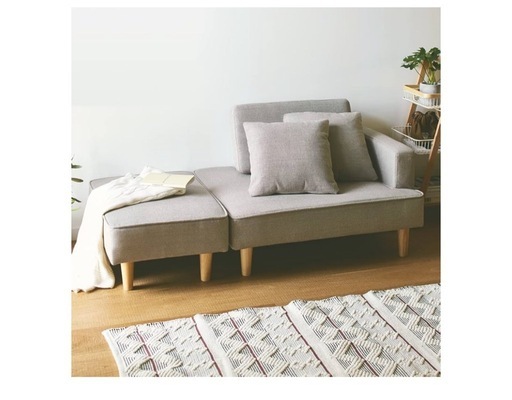 【現金可】ポケットコイルソファー グレー コンパクト