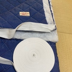 ラルフローレンのデニム風キルト生地✖️2枚とテープセットの画像